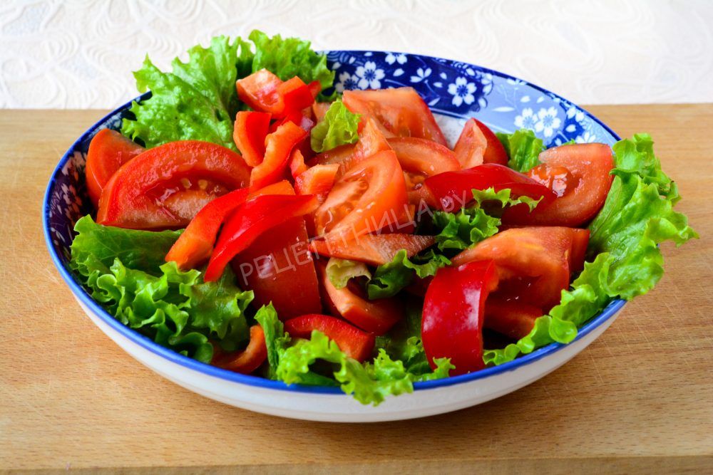 Греческий салат с фетой - фото шаг 5