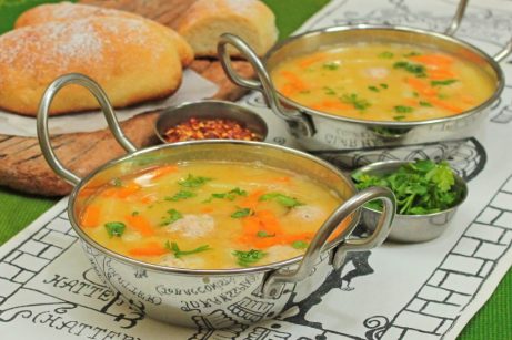 Гороховый суп с фрикадельками - фото шаг 11