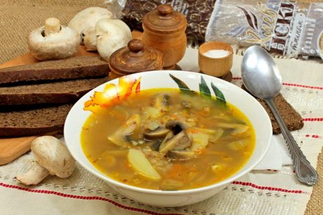 Постный суп с гречкой и грибами - фото шаг 8