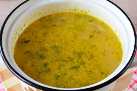 Суп с куриными желудочками и макаронами - фото шаг 7