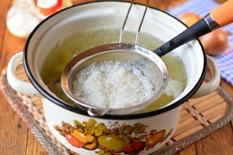 Куриный суп с рисом - фото шаг 6