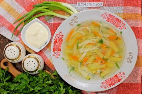 Куриный суп с лапшой и картошкой - фото шаг 9