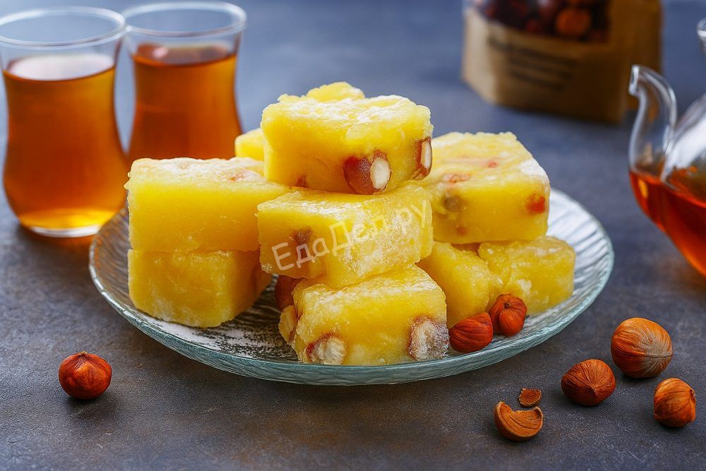 Рахат-лукум апельсиновый на крахмале