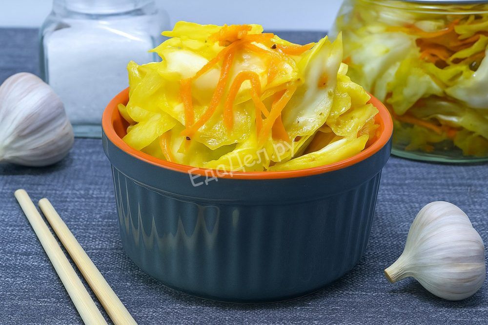 Капуста по‑корейски (домашняя маринованная закуска)