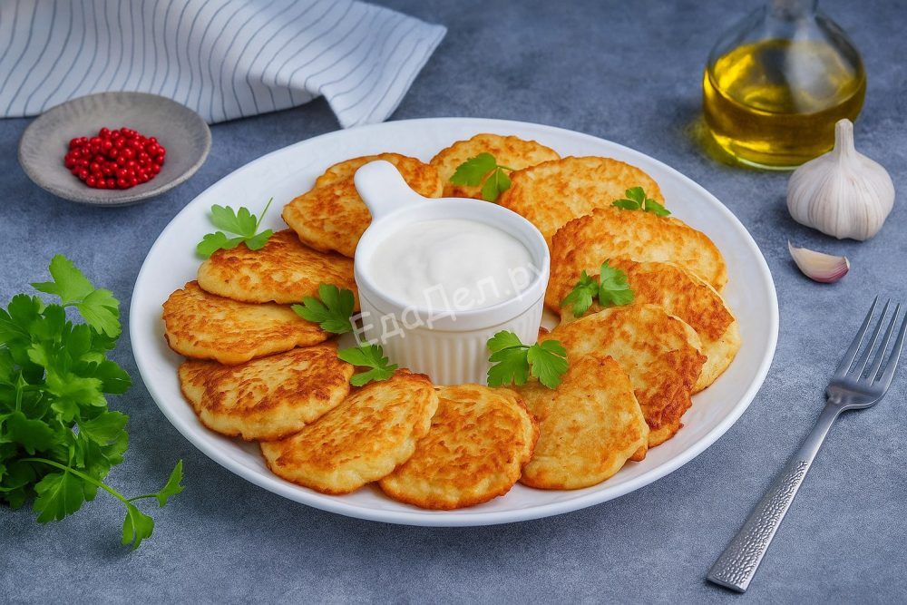 Драники из картофеля на сковороде