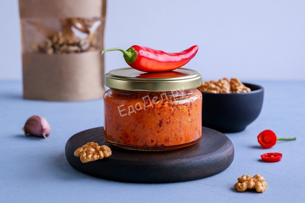 Аджика с грецкими орехами