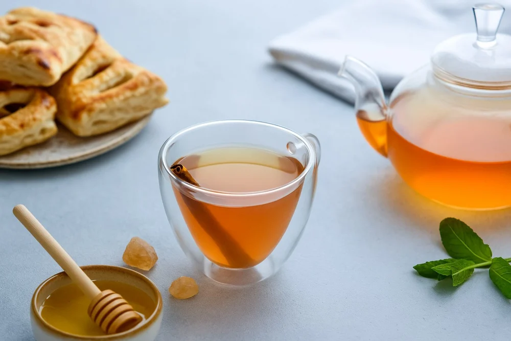 Апельсиновый чай с гвоздикой и корицей