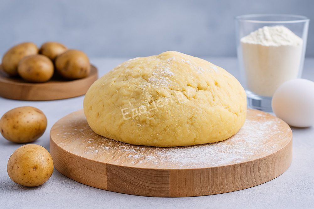 Картофельное тесто на пюре для пирогов и вареников